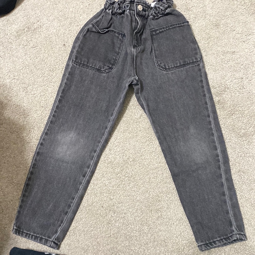 Zara paper bag jeans